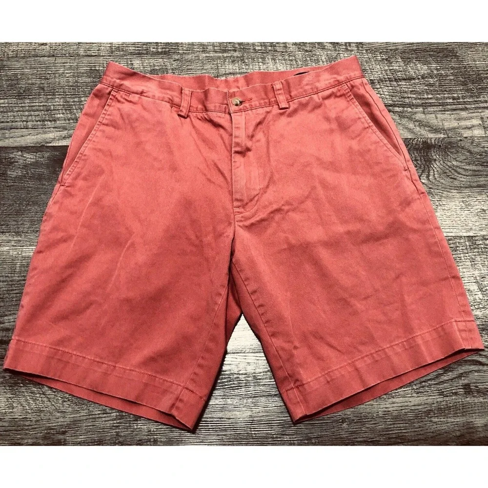 Ralph Lauren Polo Mens Classic Sz 32 Pink Fit Casual Chino Bermuda Shorts D4